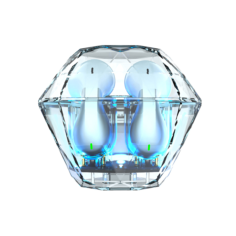 Diamond Shape and Transparent Shell TWS Earphone