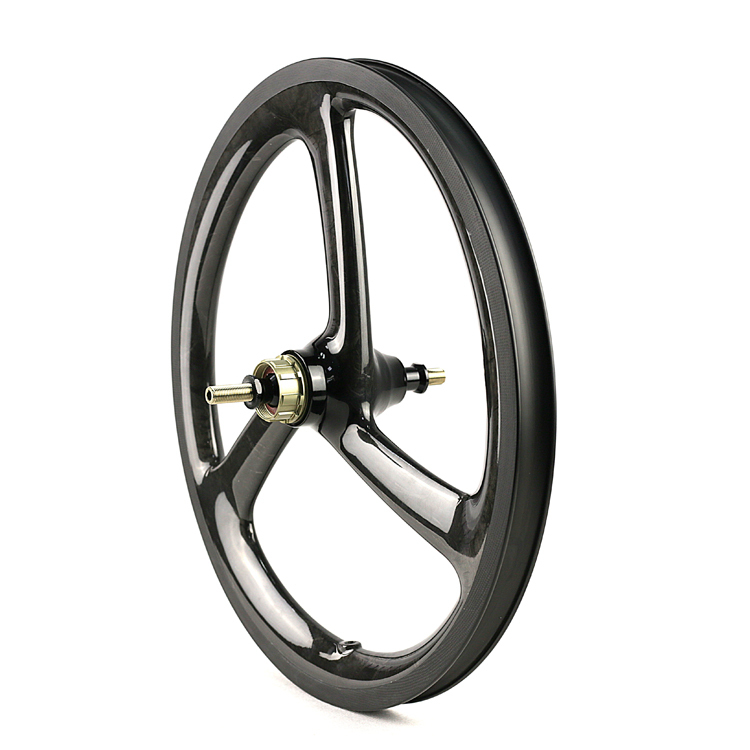 16inch 349 BMX Tri Spoke Carbon Wheels Clincher