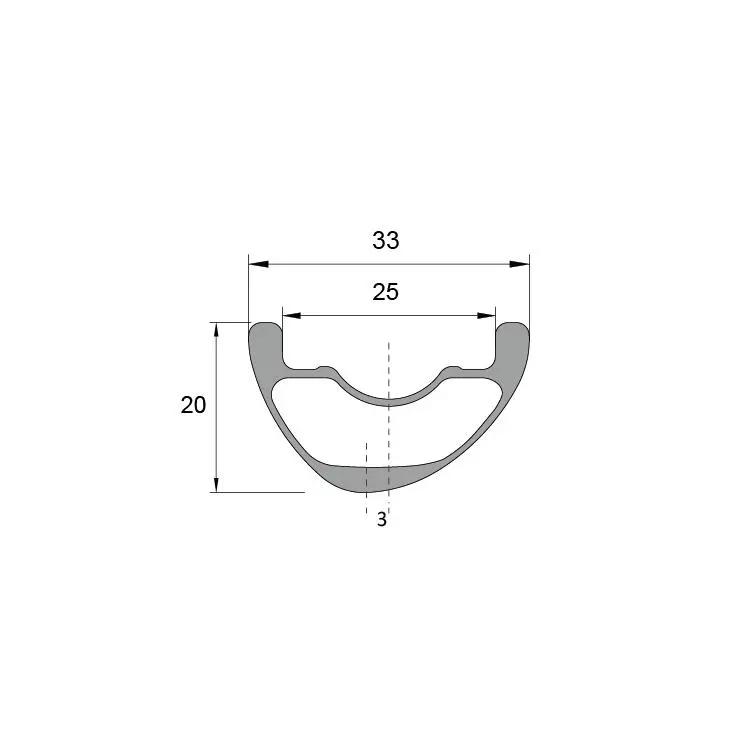 MXU933XC 29er 33mm Wide 20mm Depth MTB XC Carbon Rims