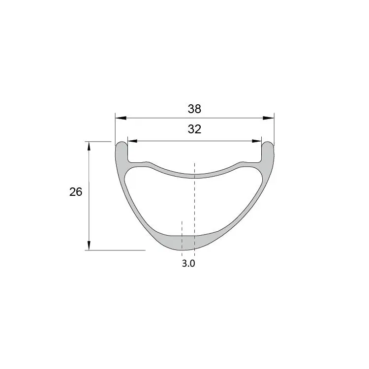 MXA938AM 29er 38mm Enduro MTB Carbon Rims