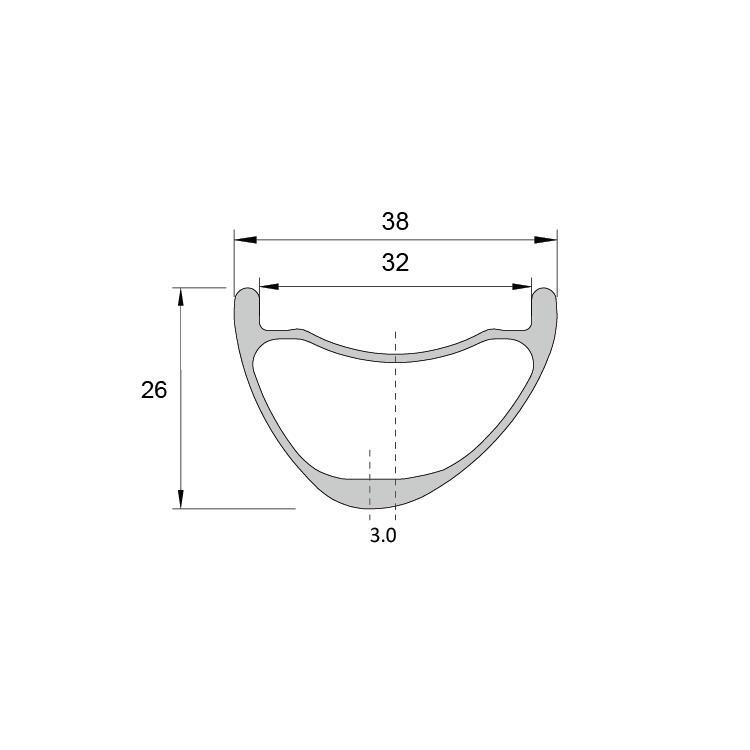 MXA938AM 29er 38mm Enduro MTB Carbon Rims