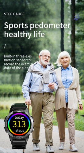 A56S 4G Elderly Round GPS Smart watch