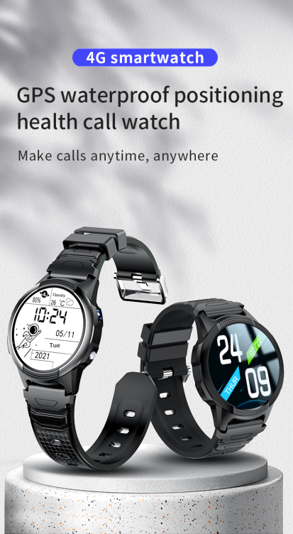 A56S 4G Elderly Round GPS Smart watch