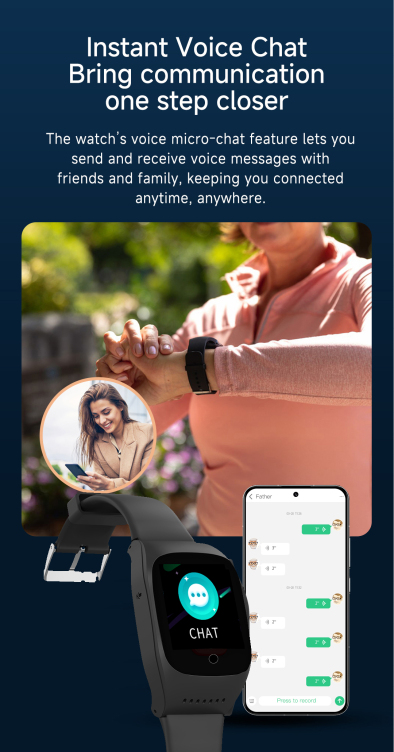 A93 4G Mini Size Elderly GPS Smart Watch