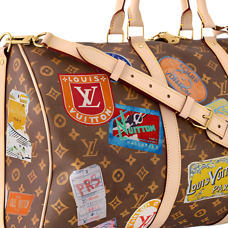 Louis Vuitton Keepall 50 mit Schulterriemen M15042