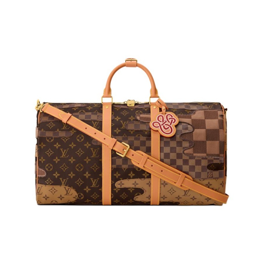 Louis Vuitton x Nigo Keepall 50 mit Schulterriemen