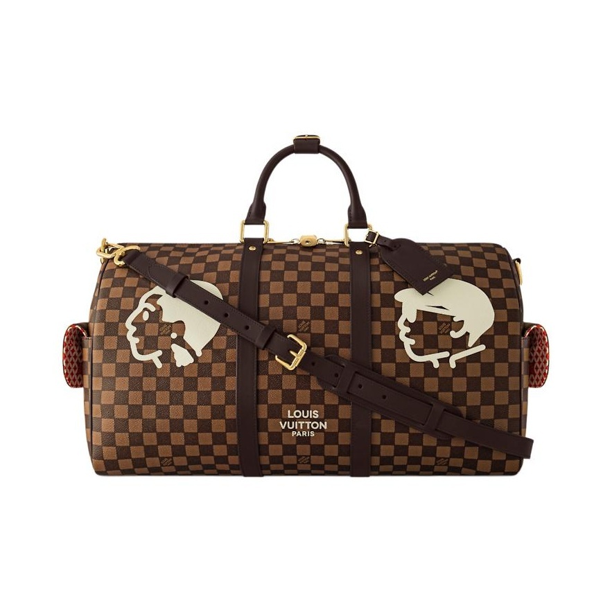 Louis Vuitton x Nigo Keepall 50 mit Schulterriemen
