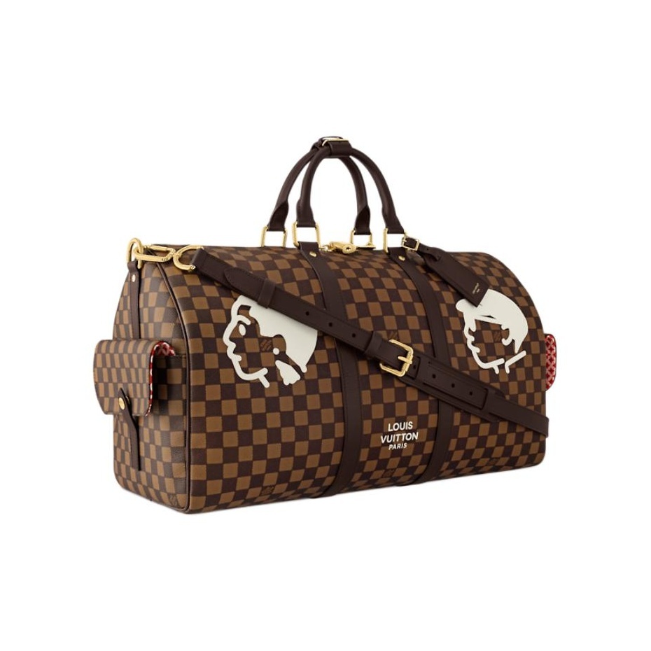 Louis Vuitton x Nigo Keepall 50 mit Schulterriemen