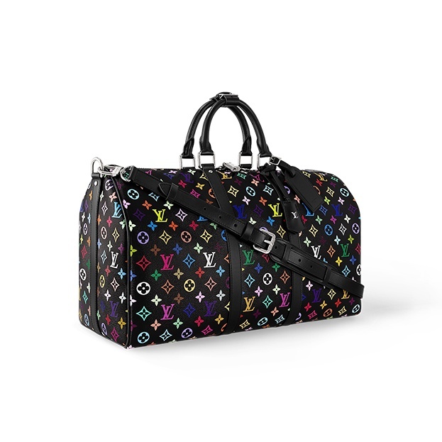 Louis Vuitton x Takashi Murakami Keepall 50 mit Schulterriemen