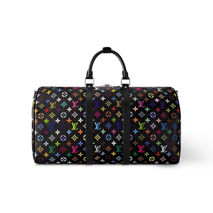 Louis Vuitton x Takashi Murakami Keepall 50 mit Schulterriemen