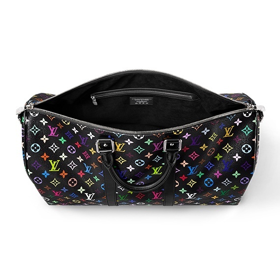 Louis Vuitton x Takashi Murakami Keepall 50 mit Schulterriemen