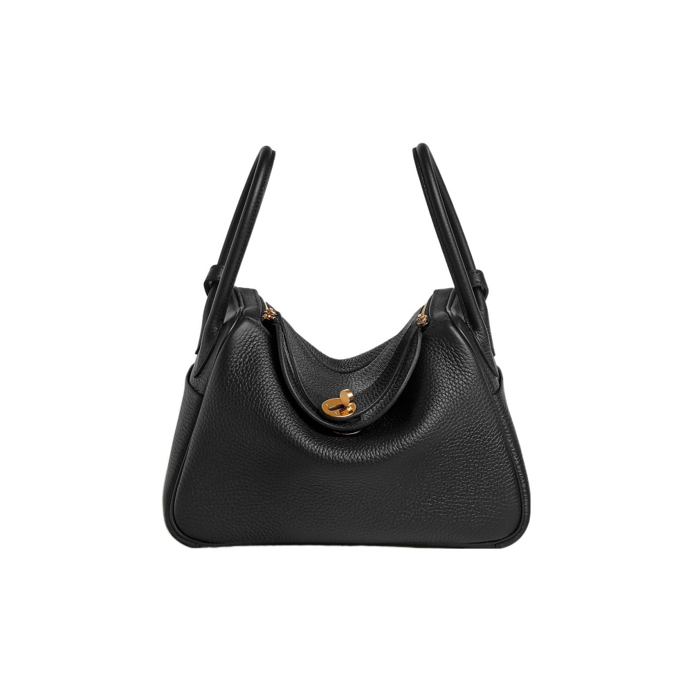 Hermès Lindy 26 Gelbgold Clemence Noir
