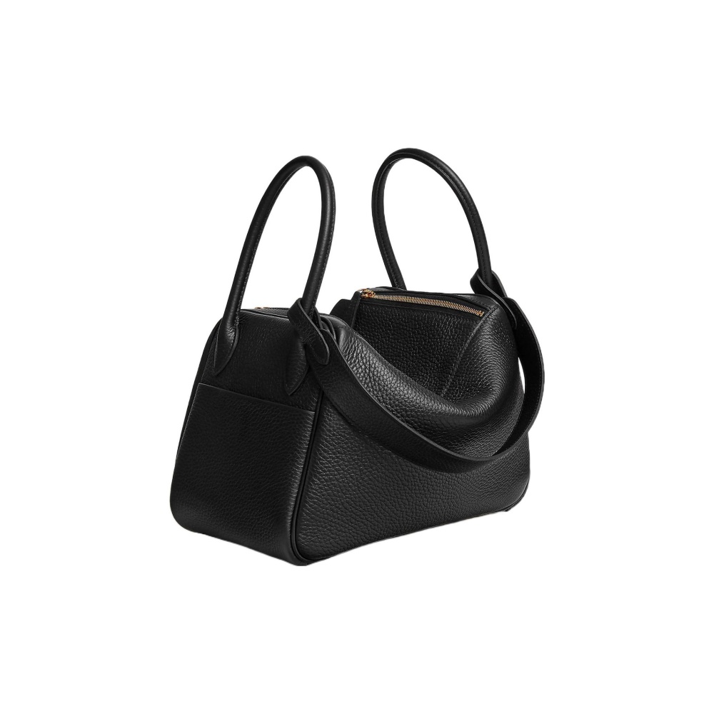 Hermès Lindy 26 Gelbgold Clemence Noir