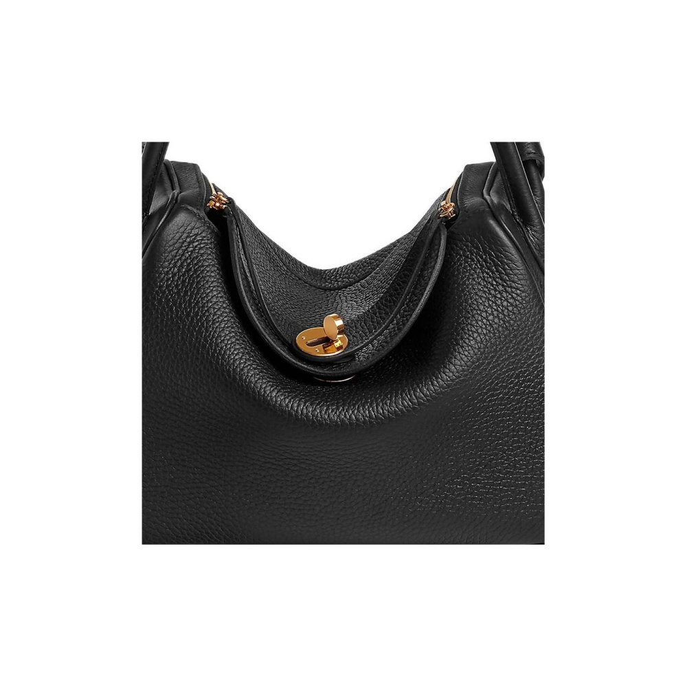 Hermès Lindy 26 Gelbgold Clemence Noir