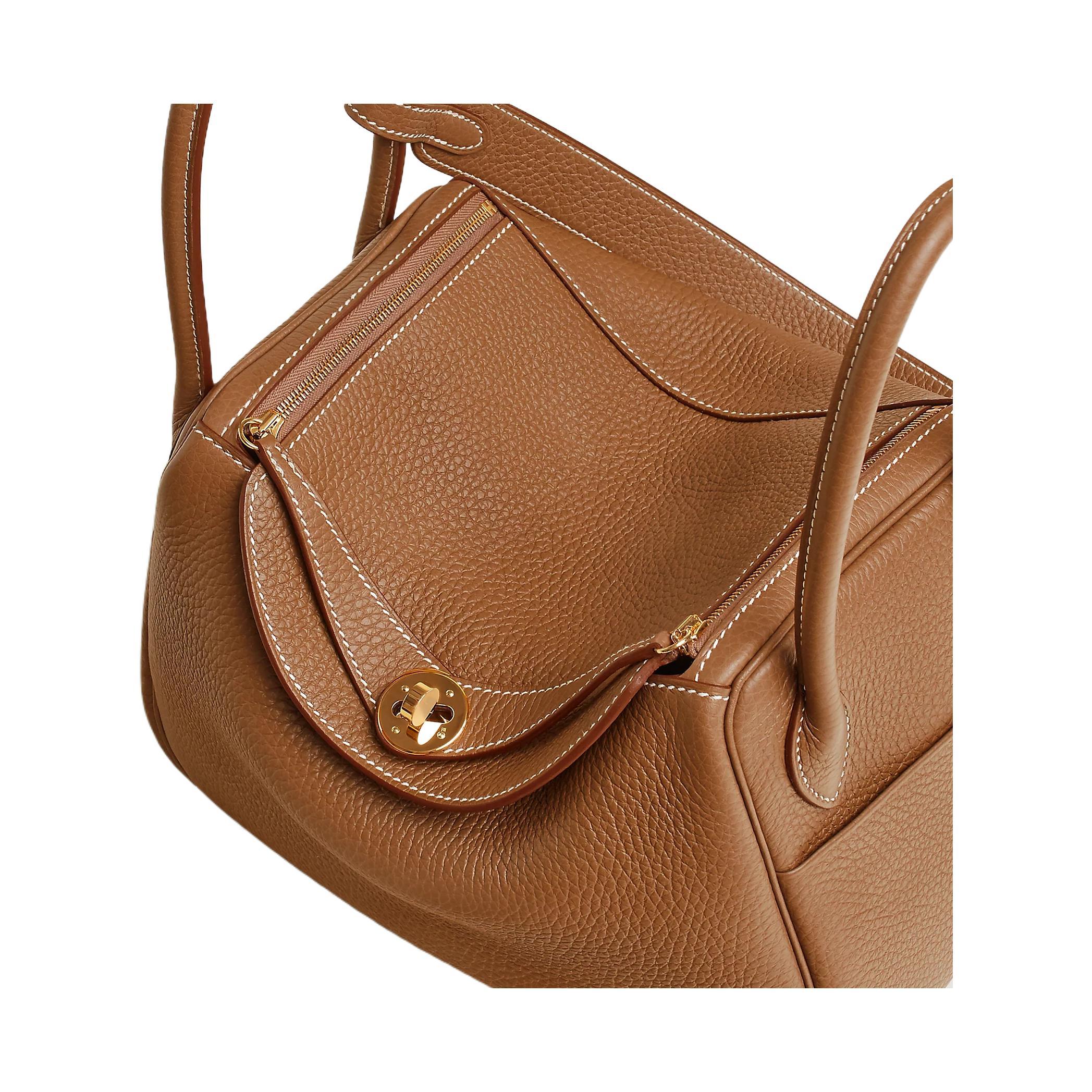 Hermès Lindy 26 Gelbgold Clemence Gold
