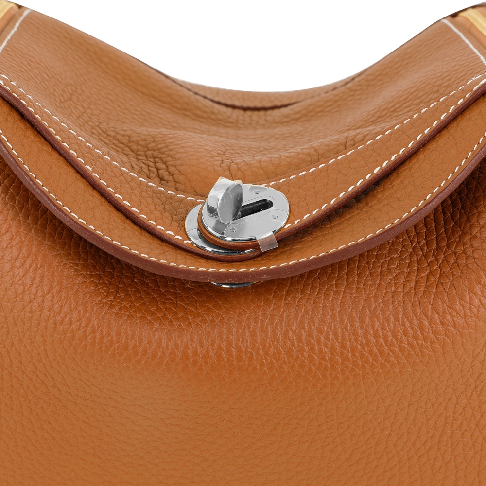 Hermès Lindy 26 Palladiumauflage Clemence Gold