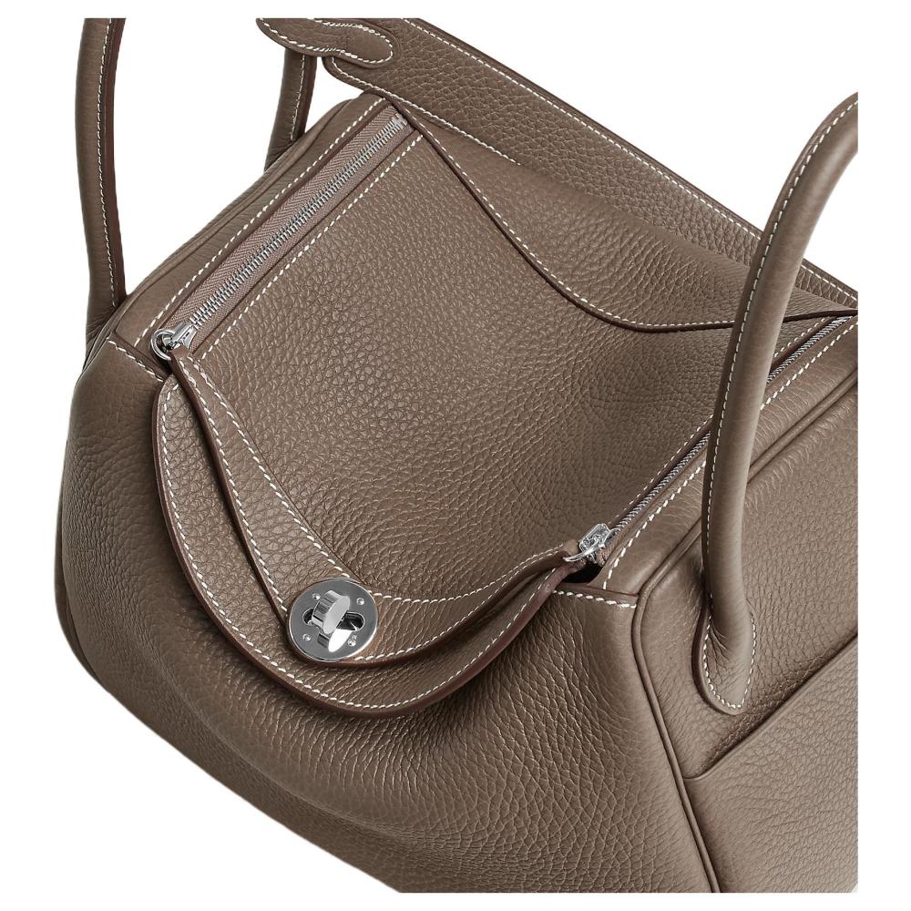 Hermès Lindy 26 Palladiumauflage Clemence Etoupe