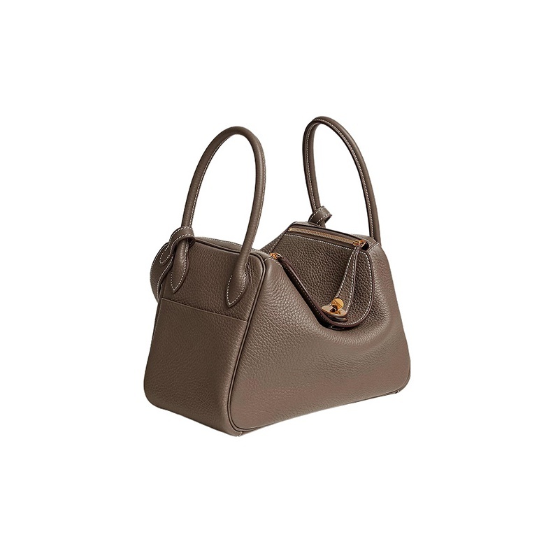 Hermès Lindy 26 Gelbgold Clemence Etoupe
