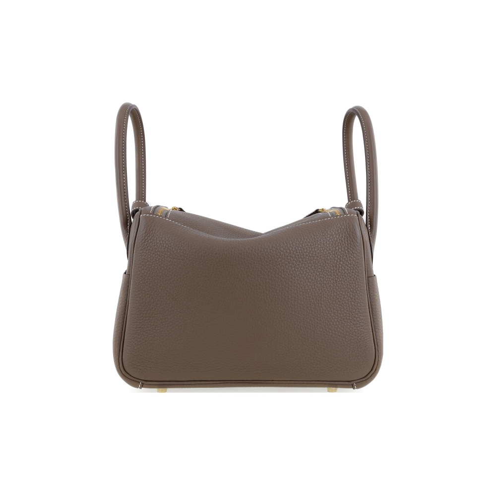 Hermès Lindy 26 Gelbgold Clemence Etoupe