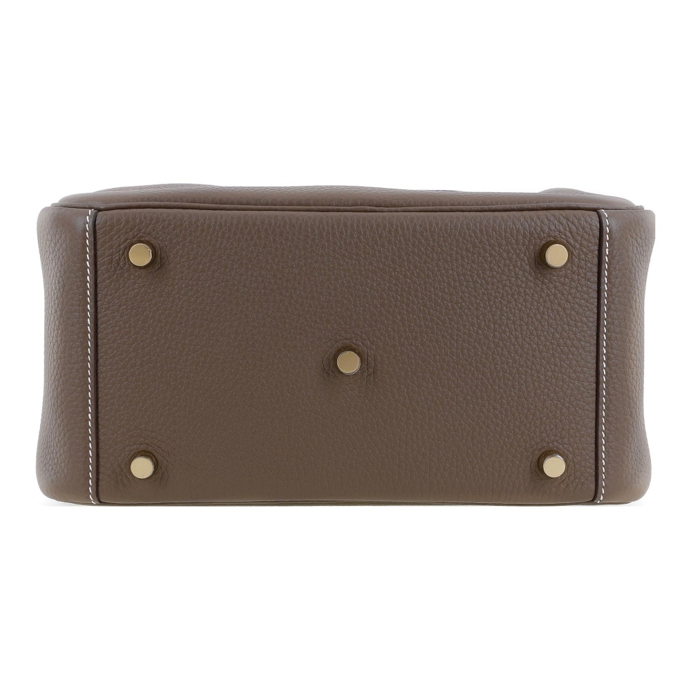Hermès Lindy 26 Gelbgold Clemence Etoupe