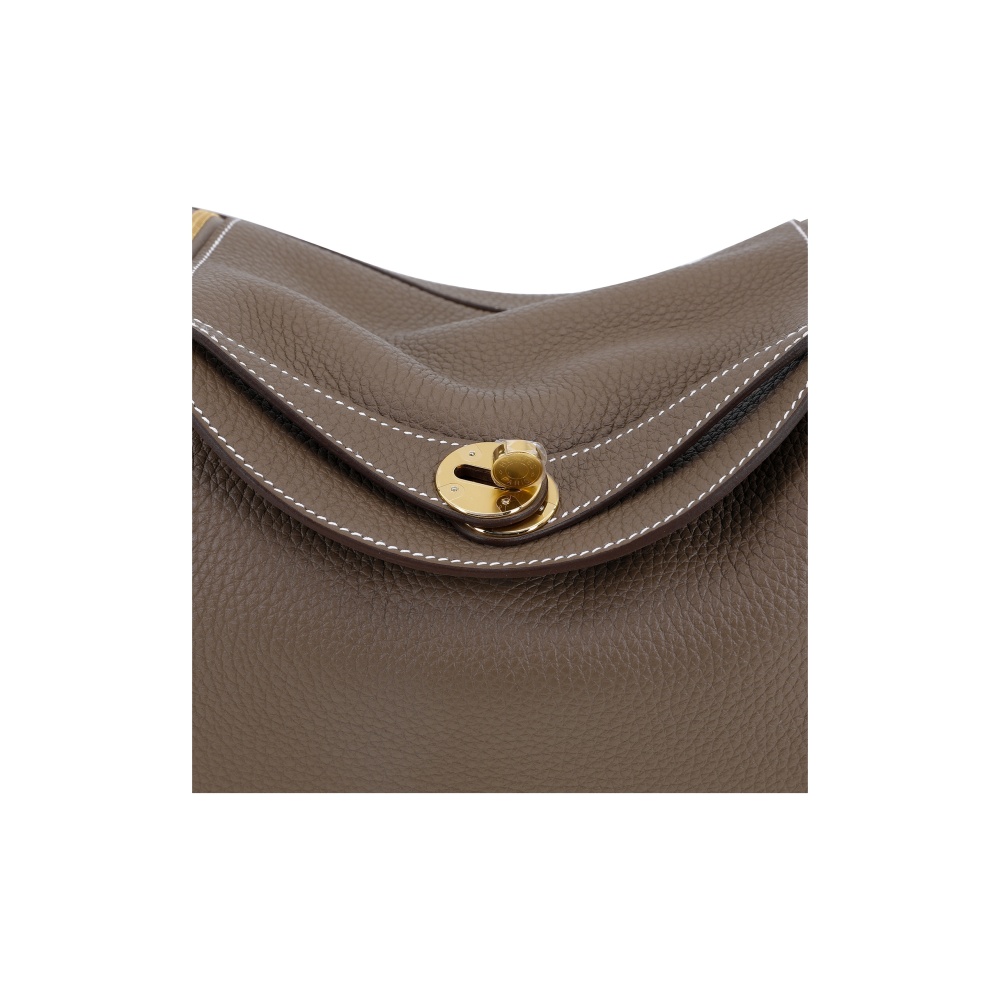 Hermès Lindy 26 Gelbgold Clemence Etoupe