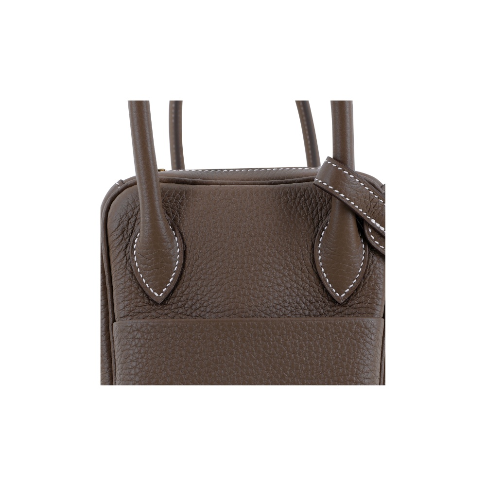 Hermès Lindy 26 Gelbgold Clemence Etoupe