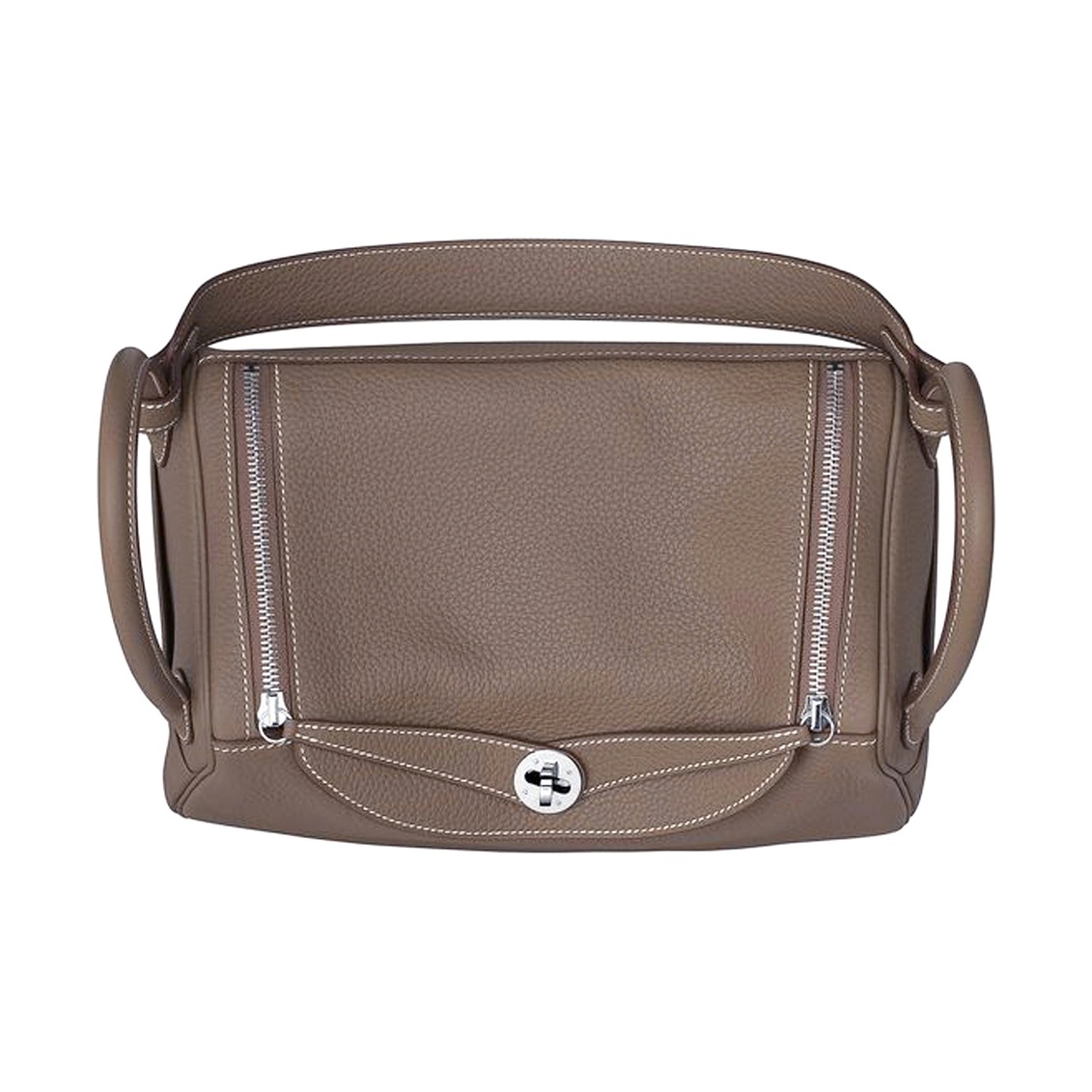 Hermès Lindy 30 Palladiumauflage Clemence Etoupe