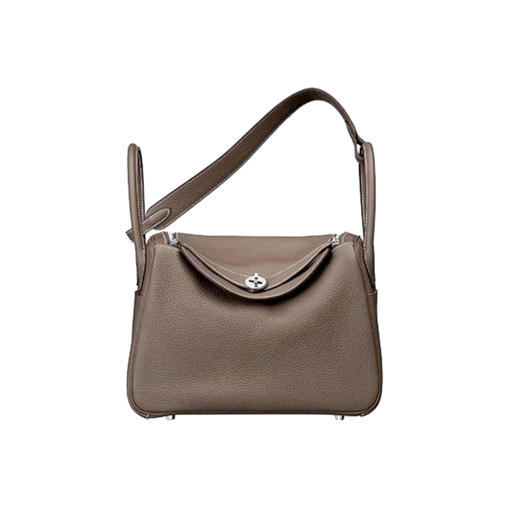 Hermès Lindy 30 Palladiumauflage Clemence Etoupe