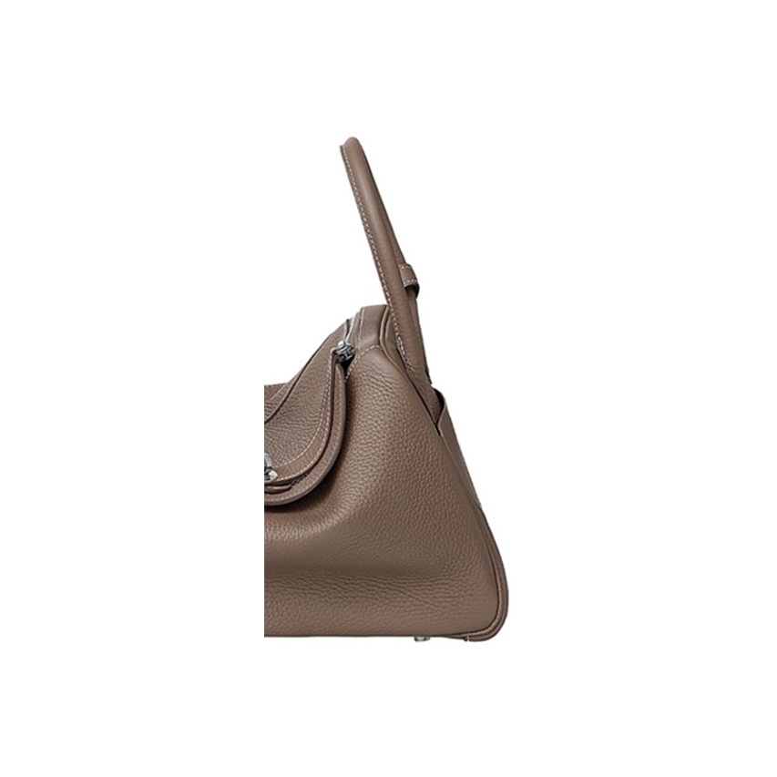 Hermès Lindy 30 Palladiumauflage Clemence Etoupe