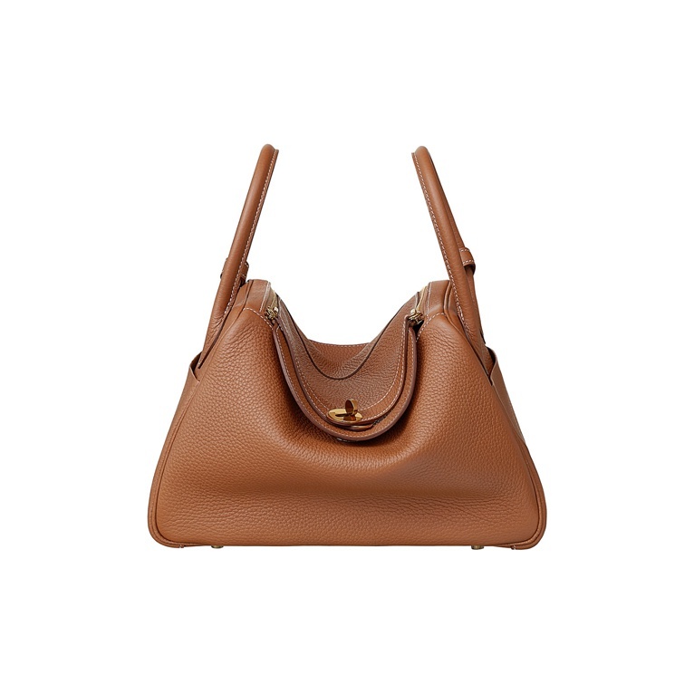 Hermès Lindy 30 Gelbgold Clemence Gold
