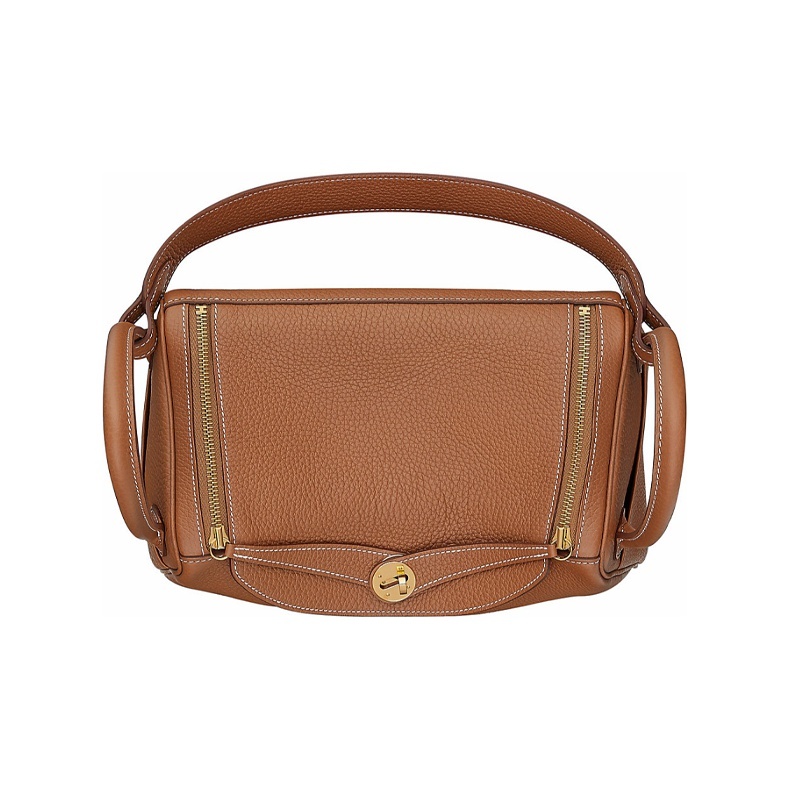 Hermès Lindy 30 Gelbgold Clemence Gold