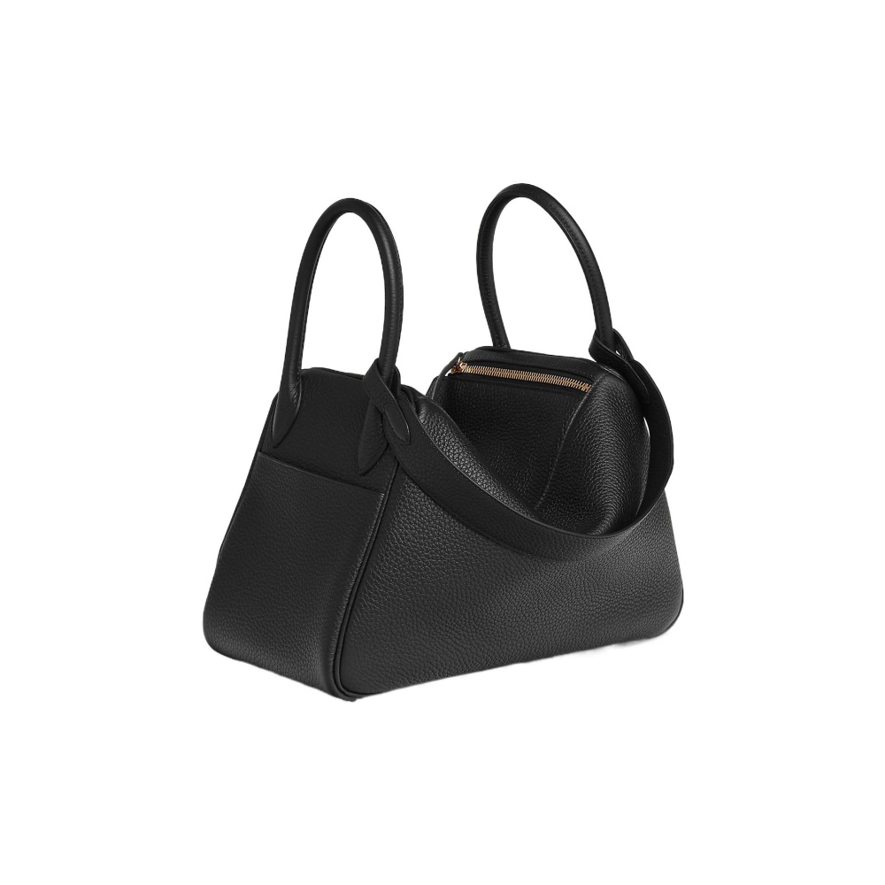 Hermès Lindy 30 Gelbgold Clemence Noir