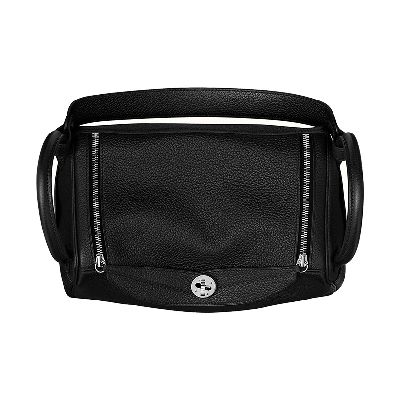 Hermès Lindy 30 Palladiumauflage Clemence Noir