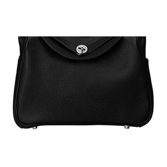 Hermès Lindy 30 Palladiumauflage Clemence Noir