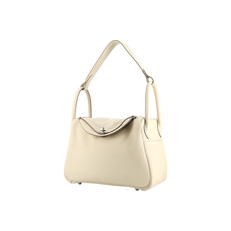 Hermès Lindy 30 Palladiumauflage Clemence Craie