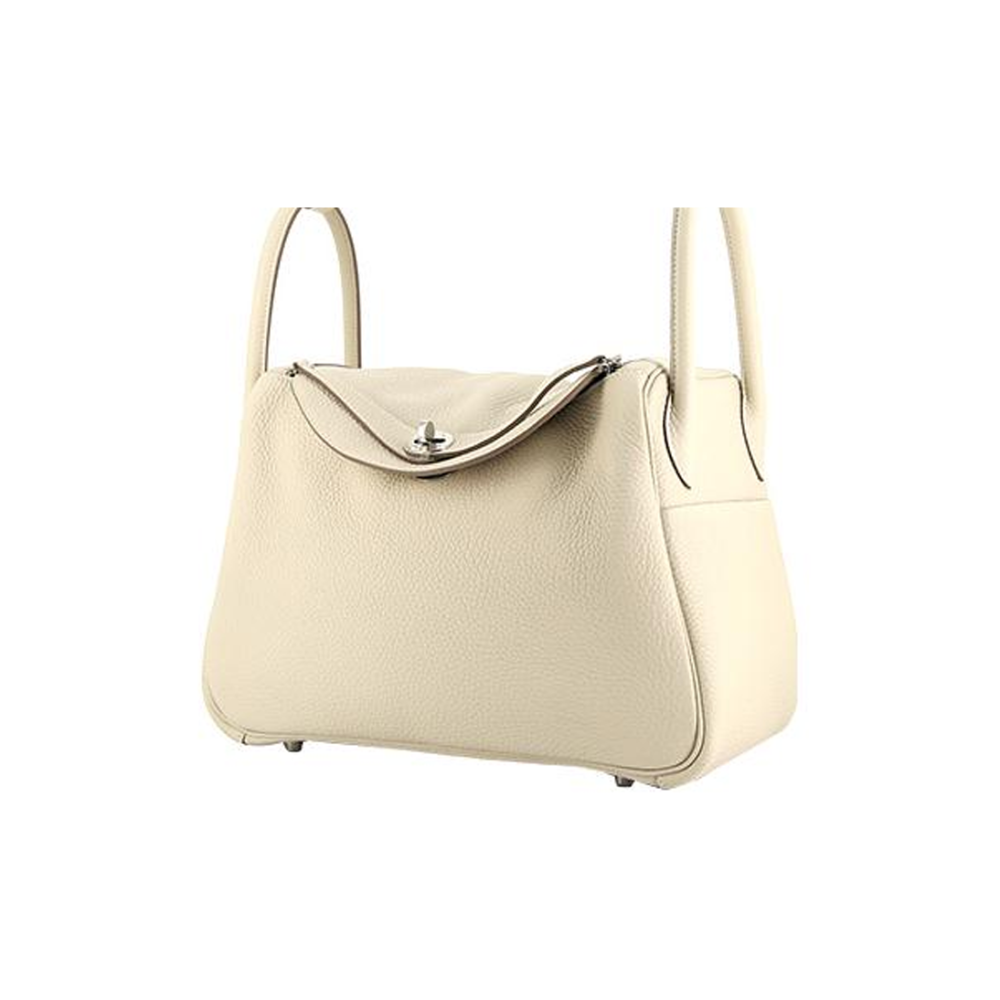 Hermès Lindy 30 Palladiumauflage Clemence Craie