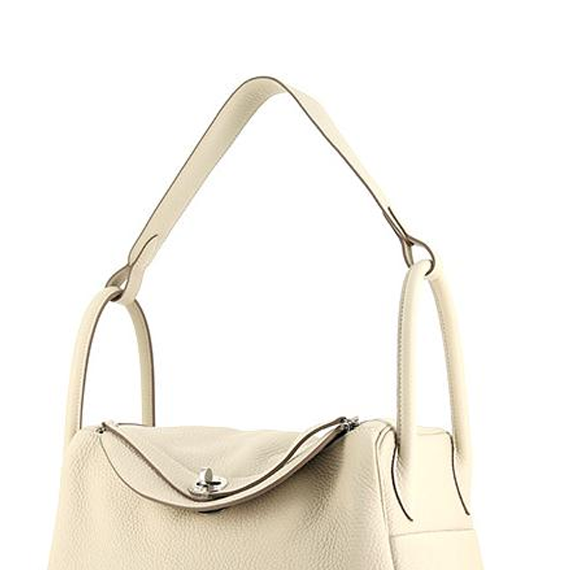 Hermès Lindy 30 Palladiumauflage Clemence Craie