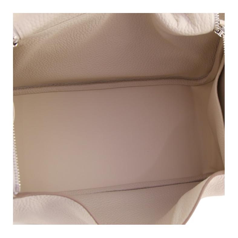 Hermès Lindy 30 Palladiumauflage Clemence Craie
