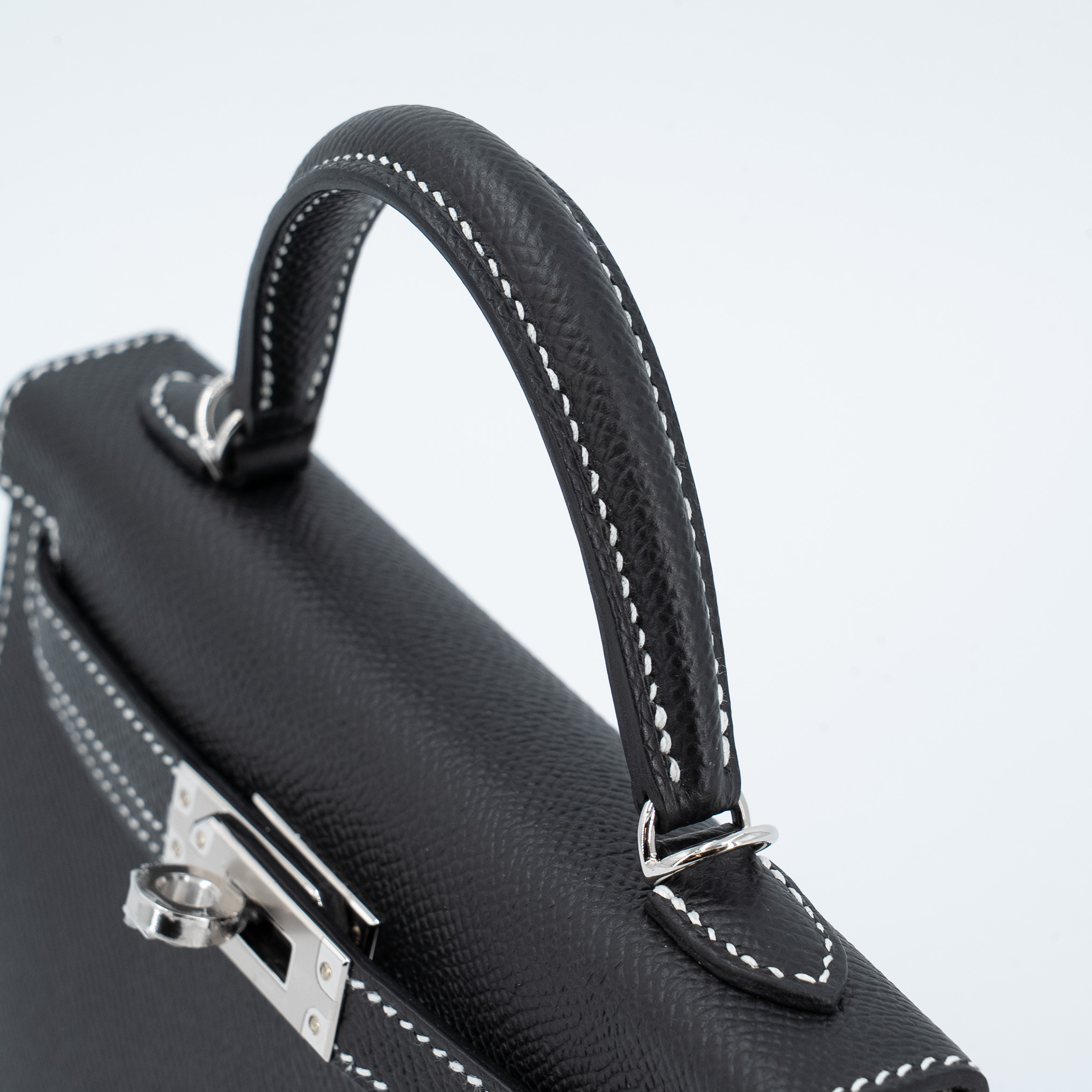 Hermès Mini Kelly II 20 Epsom Palladium Hardware