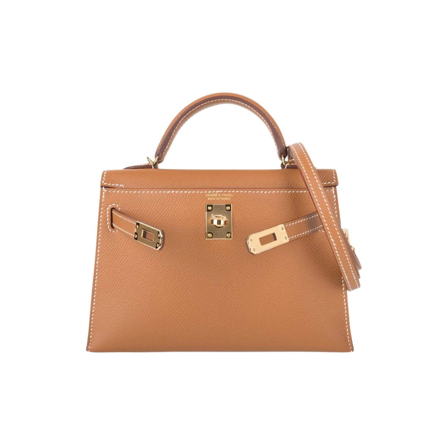 Hermès Mini Kelly II 20 Epsom Gold Hardware