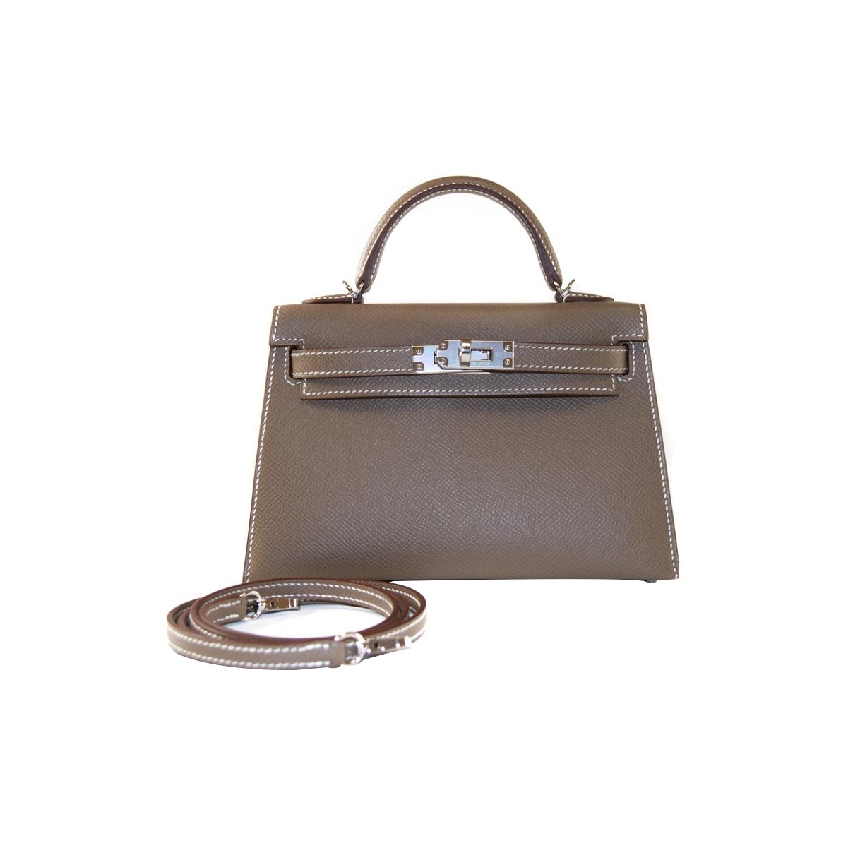 Hermès Mini Kelly II 20 Epsom Palladium Hardware