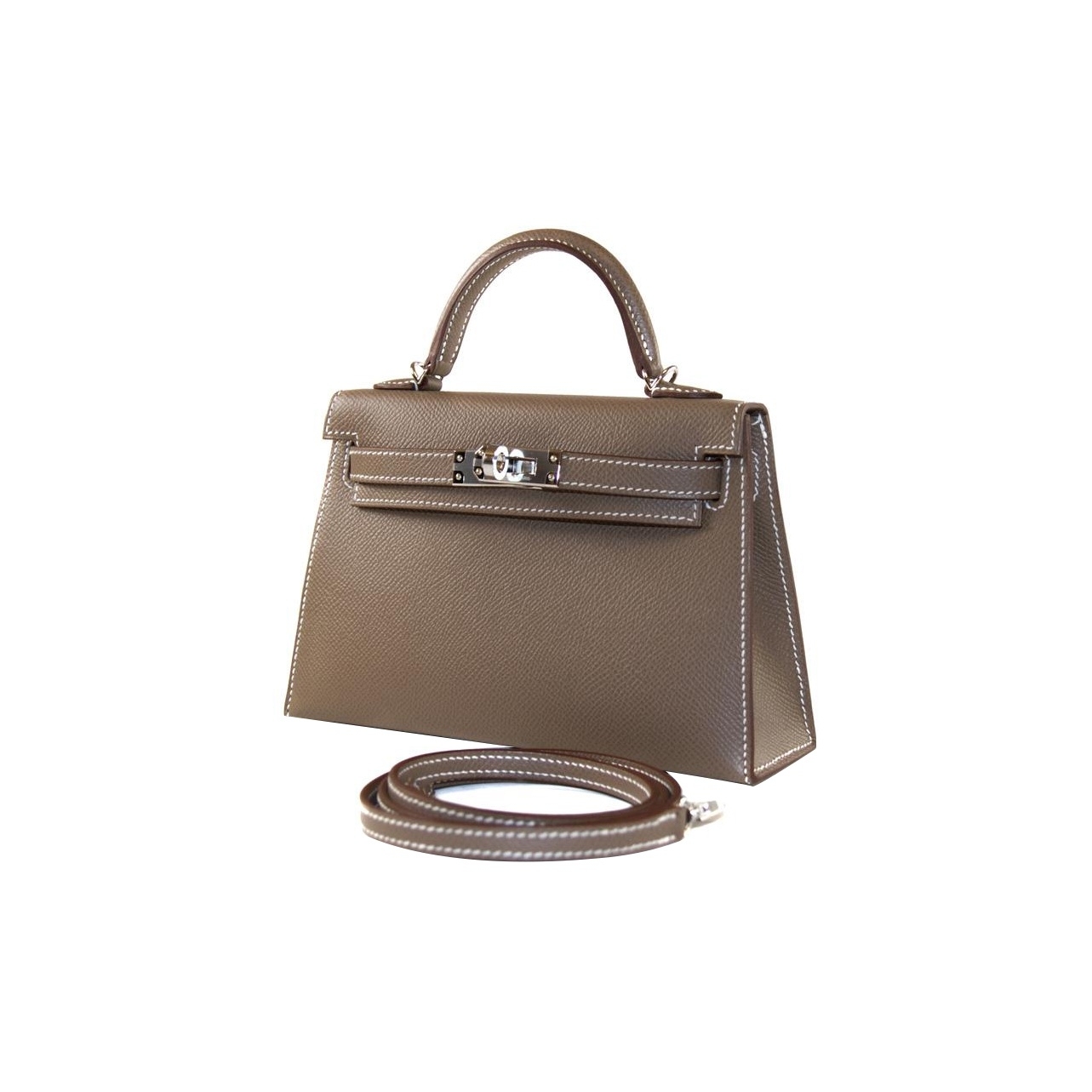 Hermès Mini Kelly II 20 Epsom Palladium Hardware