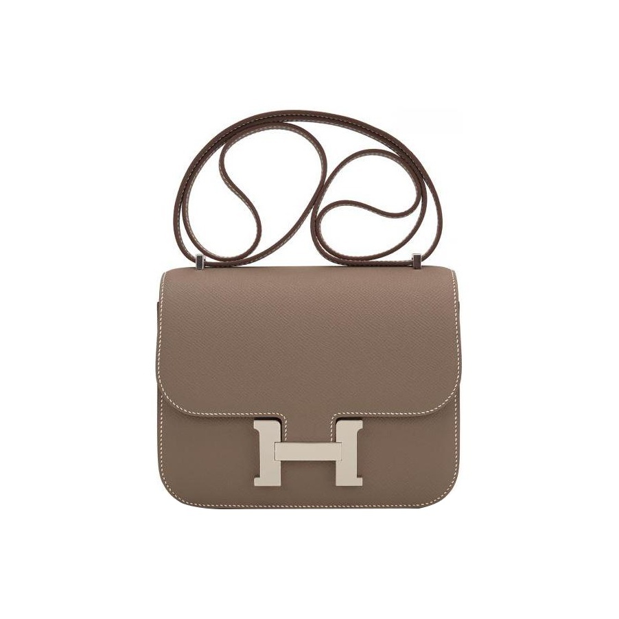 Hermès Constance 19 Palladiumauflage Epsom Etoupe