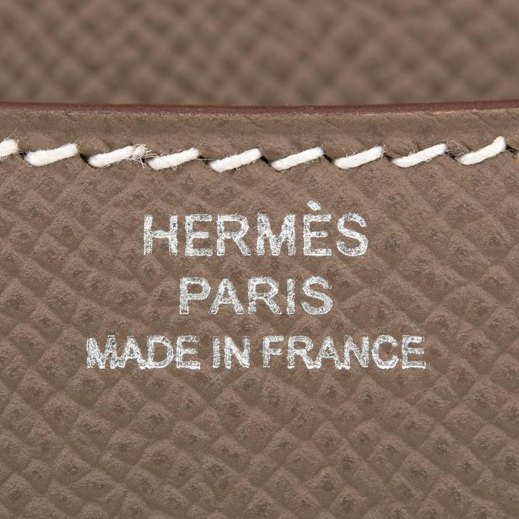 Hermès Constance 19 Palladiumauflage Epsom Etoupe