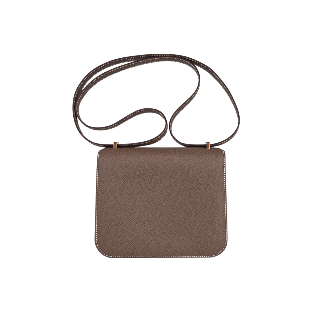 Hermès Constance 19 Gelbgold Epsom Etoupe