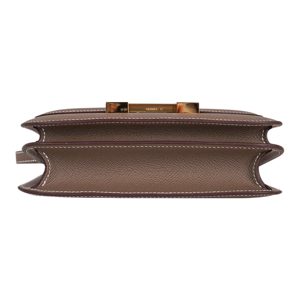 Hermès Constance 19 Gelbgold Epsom Etoupe