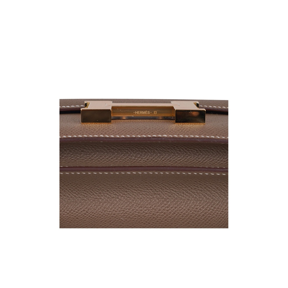 Hermès Constance 19 Gelbgold Epsom Etoupe