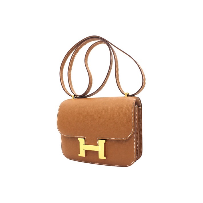 Hermès Constance 19 Gelbgold Epsom Gold