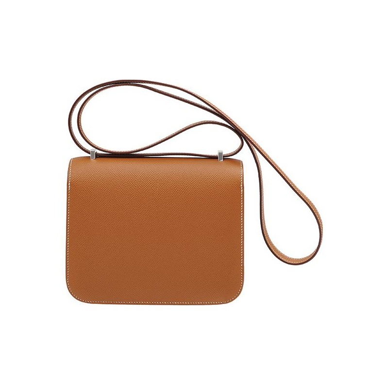 Hermès Constance 19 Palladiumauflag Epsom Gold