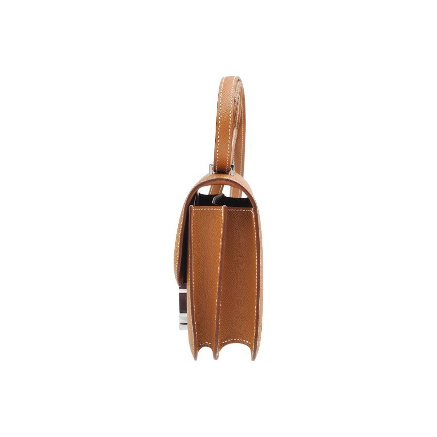 Hermès Constance 19 Palladiumauflag Epsom Gold